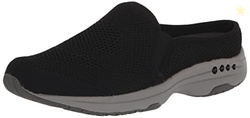 Easy Spirit womens Takeknit 2 Clog, Black, 9 Wide US