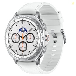 Samsung Galaxy Watch 8 Classic (2025) 46mm LTE Smartwatch, Cushion Design, Rotating Bezel, Quick Button, Sleep Coaching, Running Coach, Energy Score, White [US Version, 2 Yr Warranty]
