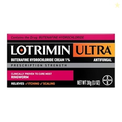 Lotrimin Ultra Ringworm Cream, Butenafine Hydrochloride 1%, Effective Antifungal Treatment of Most Ringworm, 1.1 Ounce (30 Grams)