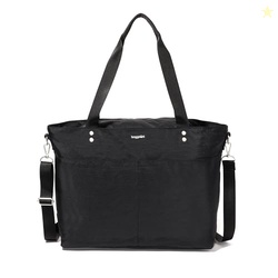 Baggallini Carryall Laptop Tote - Medium 12x19 Inch Travel Crossbody Shoulder Bag