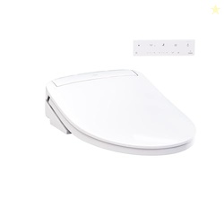 TOTO WASHLET KS6 Electronic Bidet Toilet Seat with Instantaneous Water Heating, PREMIST and EWATER+ Wand Cleaning, Elongated, Cotton White - SW3946#01