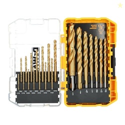 DEWALT Titanium Nitride Coated Drill Bit Set, Pilot Point, 21-Piece (DW1361)
