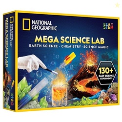 National Geographic Mega Science Lab - Science Kit for Kids with 130+ Easy Experiments, Featuring Earth Science, Chemistry Set, and Magic STEM Projects for Boys and Girls (Amazon Exclusive)