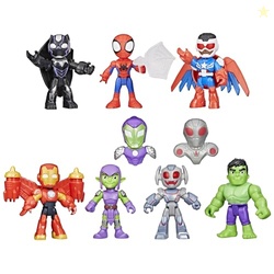 SPIDEY AND HIS AMAZING FRIENDS Marvel, Iron Man and His Awesome Friends Spidey and Iron Man: Avengers Team-Up, 3-Inch Action Figure Set,, Ages 3+