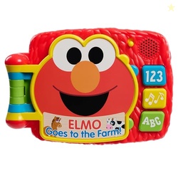 SESAME STREET Elmos Lots to Learn 6.25 Inch Electronic Book, Learning and Education, Kids Toys for Ages 18 Month by Just Play