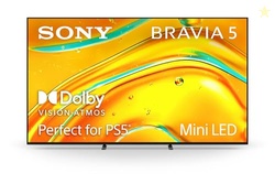 Sony BRAVIA 5 75 Inch TV, Mini LED, 4K Smart Google TV, XR Processor with AI Technology,120hz Television with Dolby Vision/Atmos, Exclusive Features for PlayStation5, K-75XR50, 2025 Model