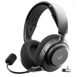 SteelSeries Arctis Nova 3P Wireless Multi-Platform Gaming Headset  Mobile App Control  40 HR Battery  Neodymium Magnetic Drivers  2.4GHz/Bluetooth  PS5, PS4, PC, Switch, Mobile  Black