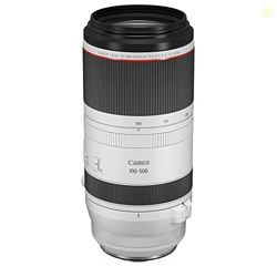 CANON RF100-500MM F4.5-7.1 L IS USM LENS, SUPER-TELEPHOTO ZOOM LENS, COMPATIBLE WITH EOS R SERIES MIRRORLESS CAMERAS, WHITE