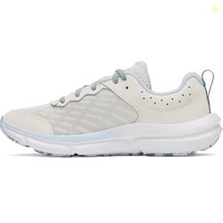 Under Armour Girls' Grade School Assert 10, (279) Stone/Nimbus Blue/Metallic Tourmaline Pink, 7, US