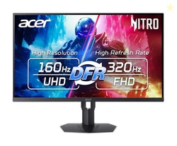 Acer Nitro 27 4K UHD 3840 x 2160 Gaming IPS MiniLED Monitor | AMD FreeSync Premium | 160Hz Refresh Rate to FHD 320Hz (DFR) | Up to 0.5ms | 1 x Display Port 1.4 & 2 x HDMI 2.1 Ports | XV275K V3biipprx