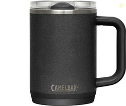 CamelBak Thrive Leak-Proof 16 oz Mug, Insulated Stainless Steel - for Travel, Coffee, Tea, hot Beverages - Spill Proof - Cup-Holder Compatible, Black