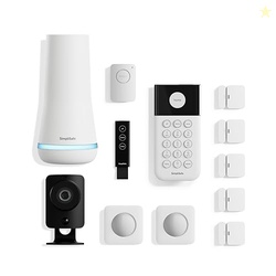 SimpliSafe 12 Piece Wireless Home Security System w/HD Camera - Optional 24/7 Professional Monitoring - No Contract - Compatible with Alexa and Google Assistant, White