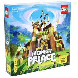 Dotted Games Monkey Palace: A Lego Board Game - Build Your Way to Victory Brick by Brick! Fun Family Brick-Building Game for Kids & Adults, Ages 10+, 2-4 Players, 45 Minute Playtime