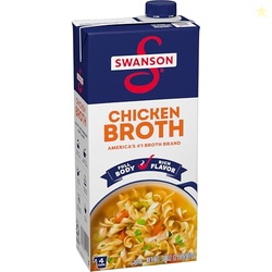SWANSON S 100% Natural Chicken Broth, 32 oz Carton