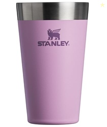 STANLEY Adventure Stacking Beer Pint Glass 16oz | Stackable Drinking Cup for Cold Beverages | Dishwasher Safe | Insulated Stainless Steel Tumbler | BPA-Free | Lilac