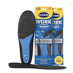 DR. SCHOLL'S WORK INSOLES (PACK) // ALL-DAY SHOCK ABSORPTION AND REINFORCED ARCH SUPPORT THAT FITS IN WORK BOOTS AND MORE (FOR MEN'S 8-14, ALSO AVAILABLE FOR WOMEN'S 6-10) 1 PAIR (PACK OF 2) 2 COUNT