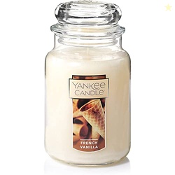 Yankee Candle French Vanilla Scented Classic 22oz Large Jar Single Wick Candle Over 110 Hour Burn Time Ideal for Entertaining Personal Relaxation Gifting