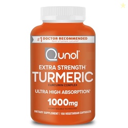 QUNOL TURMERIC CURCUMIN SUPPLEMENT, 1000MG WITH ULTRA HIGH ABSORPTION, FOR JOINT SUPPORT, EXTRA STRENGTH CAPSULES, 150 COUNT