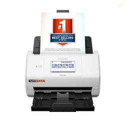 Epson RapidReceipt RR-600W Wireless Desktop Color 2-Sided Receipt & Document Scanner with ScanSmart AI PRO Receipt Management & PDF Software for PC & Mac, Touchscreen & 100-Page Auto Document Feeder