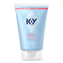 K-Y Jelly Classic Water-Based Personal Lubricant, Water Based Lube Helps Relieve Discomfort, 7 FL OZ