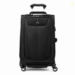 TRAVELPRO MAXLITE 5 SOFTSIDE EXPANDABLE LUGGAGE WITH 4 SPINNER WHEELS, LIGHTWEIGHT SUITCASE, MEN AND WOMEN, INTERNATIONAL, BLACK, CARRY-ON 21-INCH