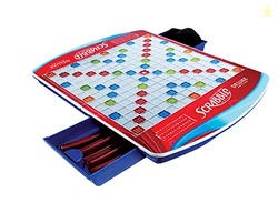 HASBRO GAMING SCRABBLE DELUXE EDITION BOARD GAME, (AMAZON EXCLUSIVE)