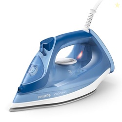 Philips Perfect Care 3000 Series Steam Iron - 1250 W power, 40 g/min continuous steam, 200 g steam boost, 300 ml water tank, blue (DST3031/20)