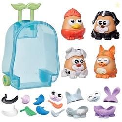 POTATO HEAD Pet-Tato Tots, Pet-Themed Set with 31 Parts and Pieces Plus Rolling Carry Case, Toddler and Preschool Toys for Girls and Boys, Ages 2+(Amazon Exclusive)