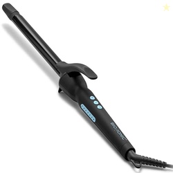 BIO IONIC LONG BARREL STYLER, 0.75" CURLING IRON WITH MOISTURE HEAT TECHNOLOGY & NANOIONIC MX, VERSTATILE CURLING WAND WITH LONGER BARREL FOR SMALL TIGHT CURLS & SPIRALS