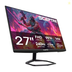 Sceptre New 27 inch 240Hz Gaming Monitor AMD FreeSync Premium HDMI x2 DisplayPort x2 1ms100% sRGB Build-in Speakers Machine Black 2026 (E275B-FWD240 Series)