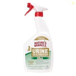 NATURES MIRACLE URINE DESTROYER PLUS CAT, 32 OUNCES, ENZYMATIC FORMULA, READY-TO-USE