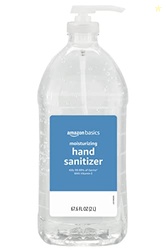 AMAZON BASICS HAND SANITIZER, ORIGINAL SCENT, CONTAINS 62% ETHYL ALCOHOL, 67.60 FL OZ (PACK OF 1) (PREVIOUSLY SOLIMO