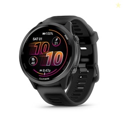Garmin Forerunner 570, 47mm, Advanced GPS Running and Triathlon Smartwatch, AMOLED Display, Training and Recovery Features, Slate Gray Aluminum with Translucent Black/Black Band