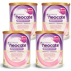Neocate Syneo Infant - Hypoallergenic, Dairy-free, Amino Acid-Based Baby Formula with Prebiotic Fiber, Probiotics & DHA/ARA - Food Allergy-Friendly Formula - 14.1 oz (Pack of 4)