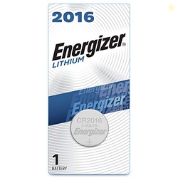 Energizer 2016 Batteries 3V Lithium, (1 Battery Count), Black/Silver (EVEECR2016BP)