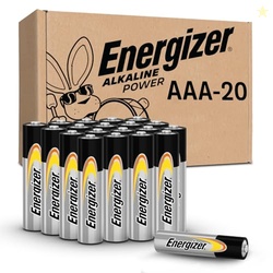 ENERGIZER ALKALINE POWER AAA BATTERIES, 20 COUNT, LONG-LASTING TRIPLE A BATTERIES, SUITABLE FOR EVERYDAY ELECTRONICS AND EMERGENCY GEAR