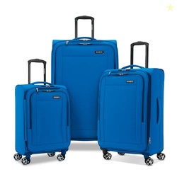 SAMSONITE SAIRE LTE SOFTSIDE EXPANDABLE LUGGAGE WITH SPINNER WHEELS, 3-PIECE SET (20/25/28), CARIBBEAN BLUE