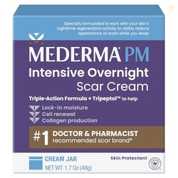 Mederma PM Intensive Overnight Scar Cream - Advanced Scar Treatment with Tripeptol, Works While You Sleep