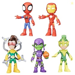 Spidey and his Amazing Friends Hasbro Marvel, Friends & Foes Pack, 5 Action Figures, 4-Inch, Preschool Super Hero Toys for Kids Ages 3 and Up (Amazon Exclusive)