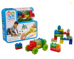 Goliath Jelly Blox Vrroom! Truck Kit | Includes 35 Blocks | Toddler & Preschool Building Blocks Kids Can Squeeze, Stretch, Squish | MESH ACCREDITED | Safety Tested Ouch-Free | Sensory Play Toy Ages 2+