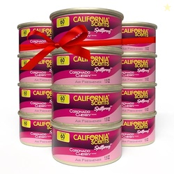 Can Air Freshener and Odor Neutralizer by California Scents, Stocking Stuffers, Set of 12 Spillproof Cans for Home and Car, Coronado Cherry, 1.5 Oz Each