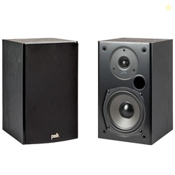 Polk Audio T15 Home Theater and Stereo Bookshelf Speakers  Deep Bass Response, Dolby and DTS Surround, Wall-Mountable, Pair, Black