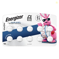 Energizer 2032 Batteries (10 Pack), 3V Lithium Coin Batteries with 3-in-1 Child Shield