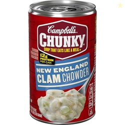 Campbell's Chunky Soup, New England Clam Chowder, 18.8 Oz Can