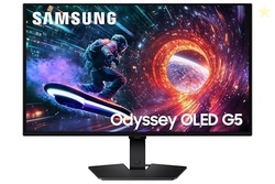 Samsung 27 Odyssey OLED G5 (G50SF) QHD & QD-OLED Gaming Monitor, 180Hz Refresh Rate, 0.03ms (GtG) Response Time, NVIDIA G-Sync Compatible, AMD FreeSync, LS27FG500SNXZA