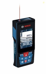 BOSCH GLM400CL 400 Ft Blaze Outdoor Connected Laser Measure, Includes 1.0 Ah 3.7V Lithium-Ion Battery & Charger, Micro USB Cable, Hand Strap, & Pouch