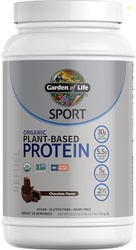 Garden of Life Organic Vegan Protein Powder with Probiotics, BCAAs, NSF Certified, Gluten Free & Sport, Non GMO, Sport Protein Powder, 19 Servings, Chocolate