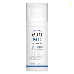EltaMD PM Restore Face Moisturizer, Night Moisturizer for Face, Facial Cream Safe For All Skin Types, 1.7 oz Pump