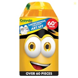 Crayola Coloring Set with Limited Edition Yellow Art Case, Limited Edition Crayons, 50+ Pieces, Gifts for Kids