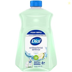 DIAL ANTIBACTERIAL FOAMING HAND SOAP REFILL, FRESH PEAR, 52 FL OZ